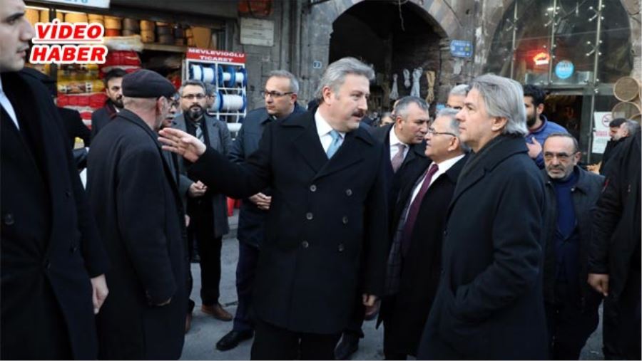 DEMİRCAN KAPALI ÇARŞIYI GEZDİ