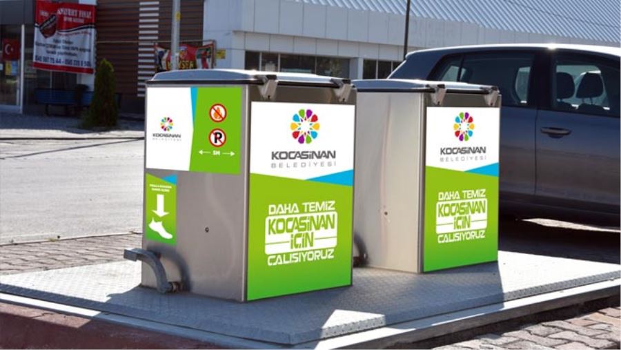 KOCASİNAN, KONTEYNERLERE GÖRSEL ZENGİNLİK KAZANDIRDI