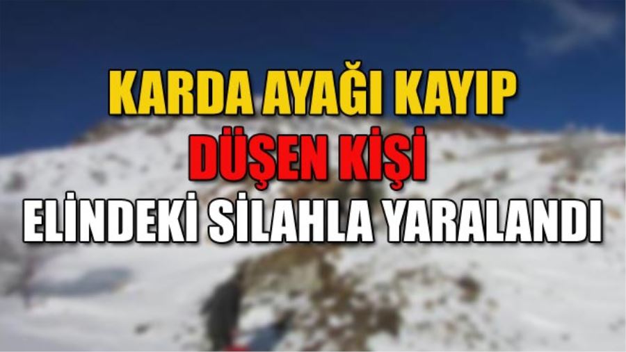 KARDA AYAĞI KAYIP DÜŞEN KİŞİ