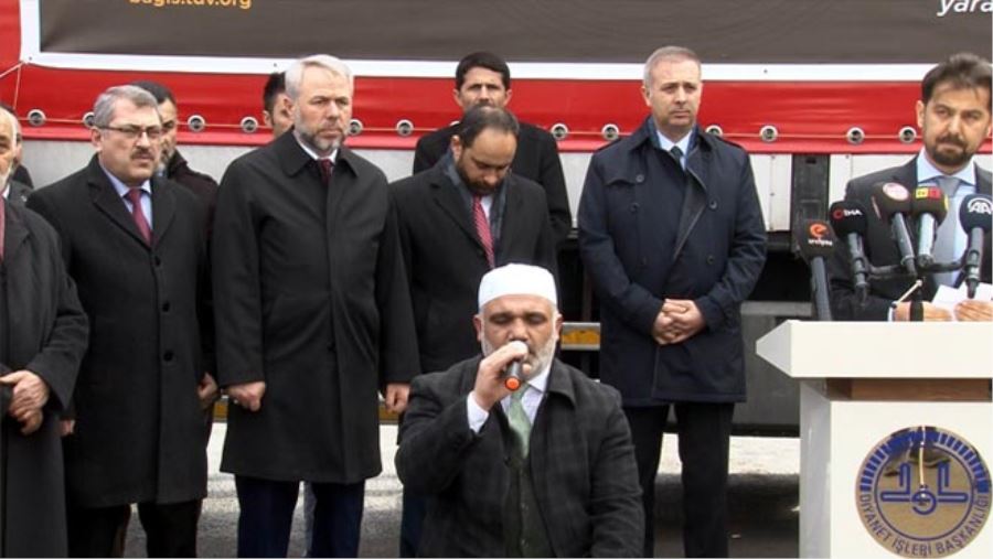 YARDIM TIRLARI DEPREMZEDELER İÇİN UĞURLANDI