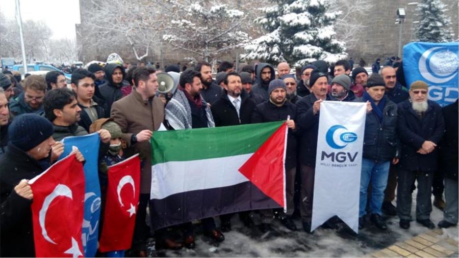 KAYSERİ, FİLİSTİN İÇİN TEK YÜREK OLDU