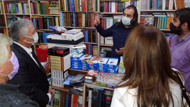 CHP HEYETİNDEN ESNAFLARA ZİYARET