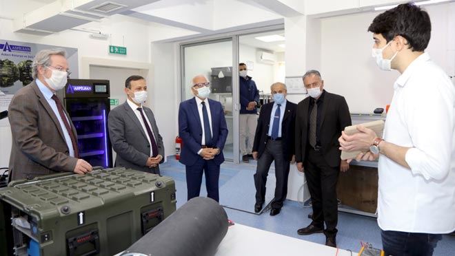 ERÜ REKTÖRÜ ÇALIŞ, ASPİLSAN’I ZİYARET ETTİ