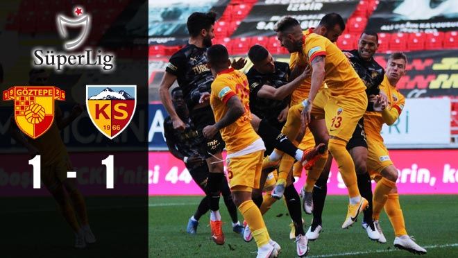 KAYSERİSPOR, GÖZTEPE’Yİ ELİNDEN KAÇIRDI