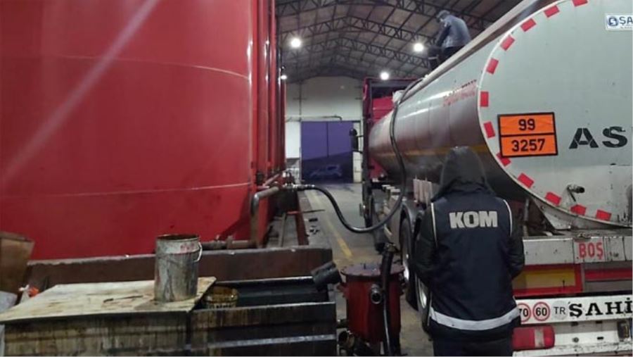 470 TON KAÇAK AKARYAKIT ELE GEÇİRİLDİ