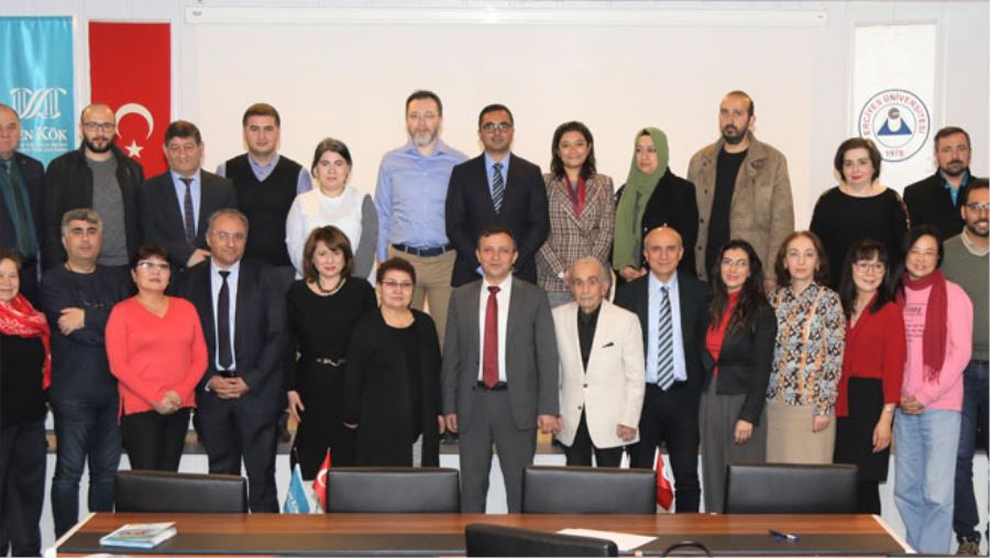 ERÜ REKTÖRÜ ÇALIŞ, ULUSLARARASI ÖĞRETİM ÜYELERİ İLE BİR ARAYA GELDİ