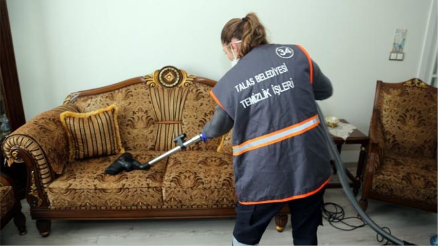 TALAS BELEDİYESİ’NDEN EVDE TEMİZLİK HİZMETİ