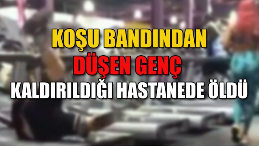 KOŞU BANDINDAN DÜŞEN GENÇ