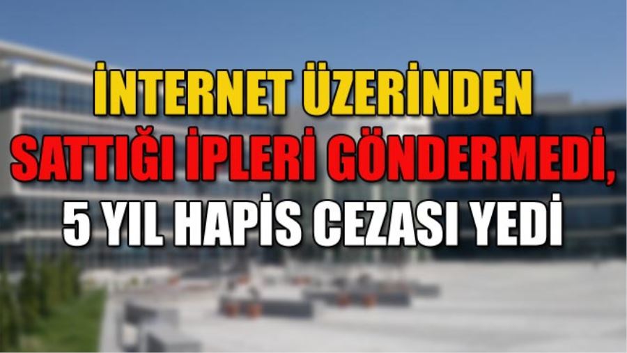 İNTERNET ÜZERİNDEN SATTIĞI İPLERİ GÖNDERMEDİ,