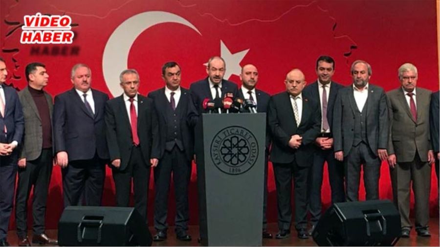 KAYSERİ’DEKİ STK VE ODALARDAN İDLİB SALDIRISINA ORTAK KINAMA