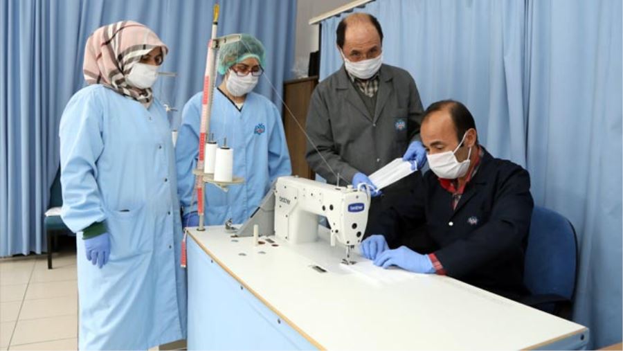 ERÜ KENDİ MASKESİNİ ÜRETMEYE BAŞLADI