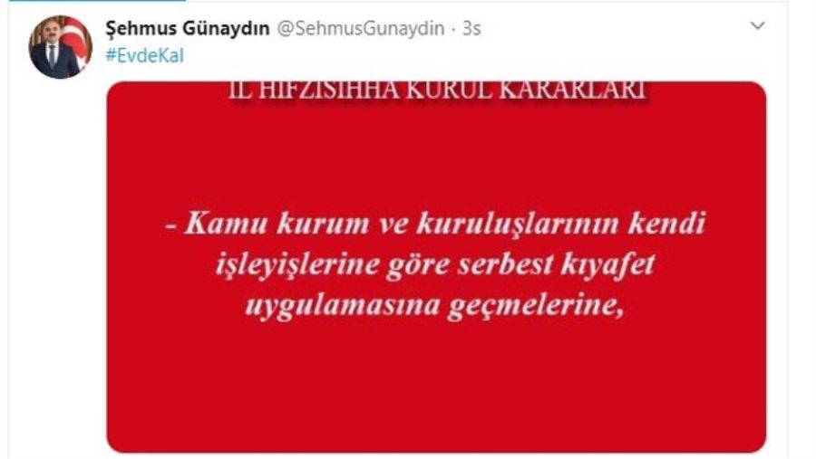 İL UMUMİ HIFZISSIHHA KURUL KARARI