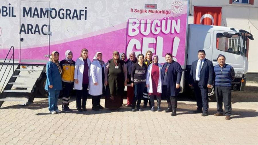 GEZİCİ KANSER TARAMA TIRI SARIOĞLAN’DA