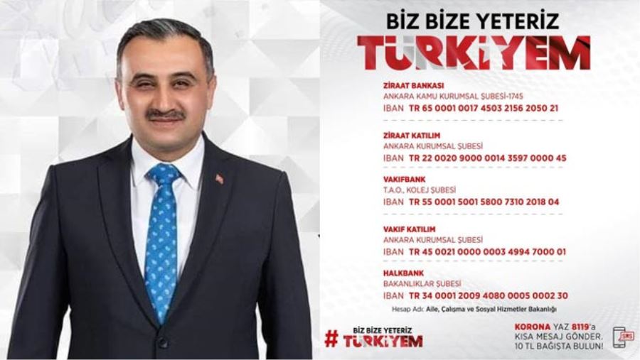 BAŞKAN CABBAR’DAN DA ‘MİLLİ DAYANIŞMA KAMPANYASI’NA DESTEK