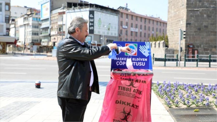 MASKE VE ELDİVENLER ÖZEL ATIK KUTUSUNDA TOPLANACAK