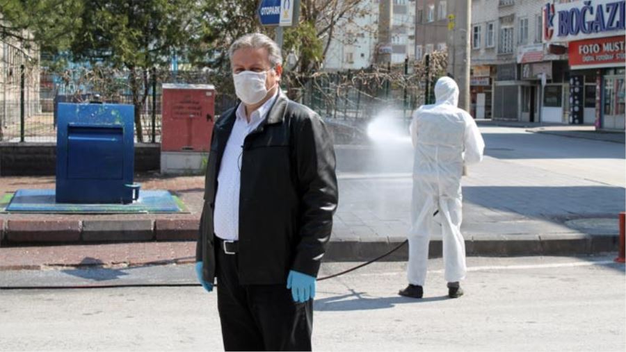 MELİKGAZİLİLER CADDE VE SOKAKLARI DEZENFEKTE EDİLMİŞ