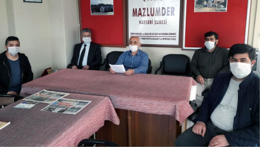 MAZLUMDER’DEN ÇAĞRI TAHLİYELER ADALETLİ OLSUN