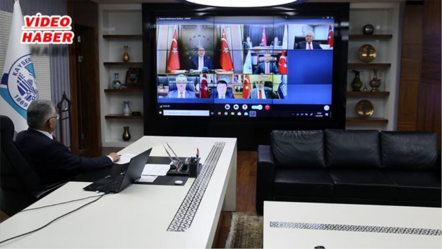 BÜYÜKKILIÇ, TELE KONFERANSLA TOPLANTIYA KATILDI