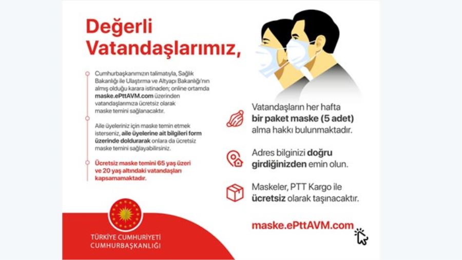 ÜCRETSİZ MASKE DAĞITILACAK