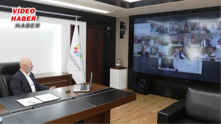 ÇOLAKBAYRAKDAR, VİDEOKONFERANS YÖNTEMİYLE TOPLANTIYA KATILDI