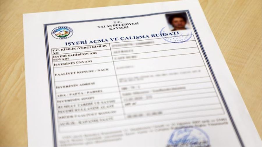 TALAS’TA 9 YENİ İŞYERİ DAHA RUHSAT ALDI