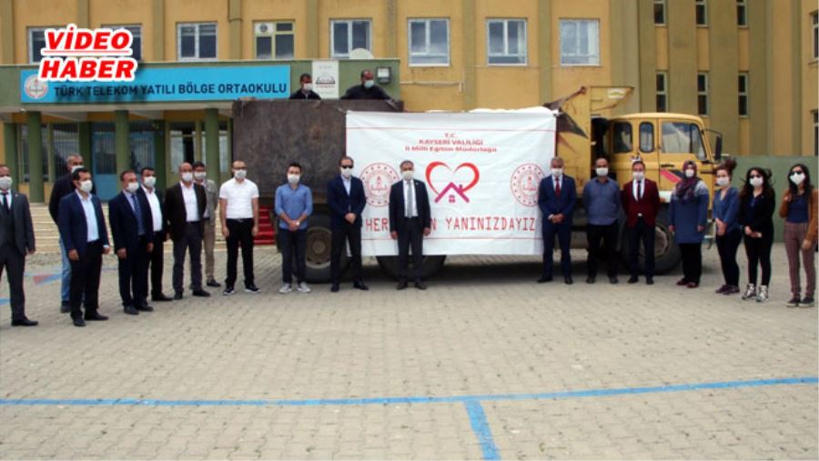 MİLLİ EĞİTİM MÜDÜRLÜĞÜ YARDIMLARINI HER İLÇEYE ULAŞTIRIYOR