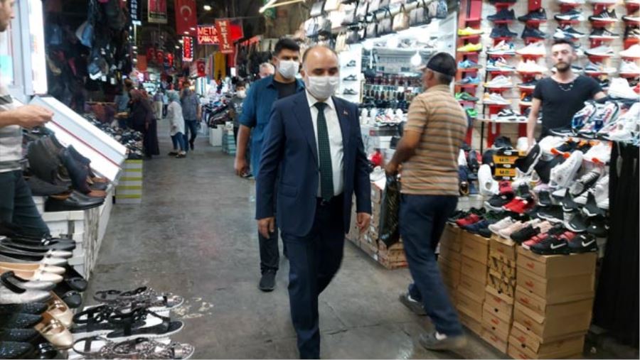 VALİ GÜNAYDIN MASKE DENETİMİ YAPTI