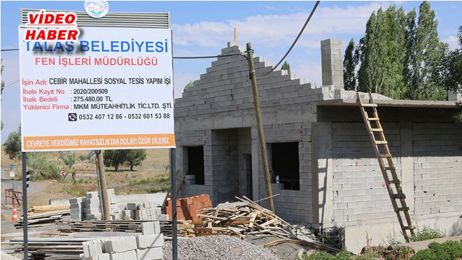 ÇEVLİK TAMAM, CEBİR SOSYAL TESİSİNİN YAPIMI SÜRÜYOR