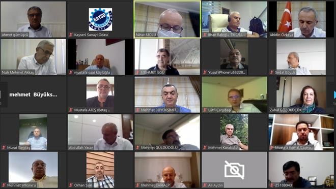 KAYSO MECLİS TOPLANTISI TELE KONFERANS İLE YAPILDI