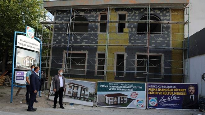 BAŞKAN DR. PALANCIOĞLU FATMA İMAMOĞLU KURAN KURSU İNŞAATINI İNCELEDİ