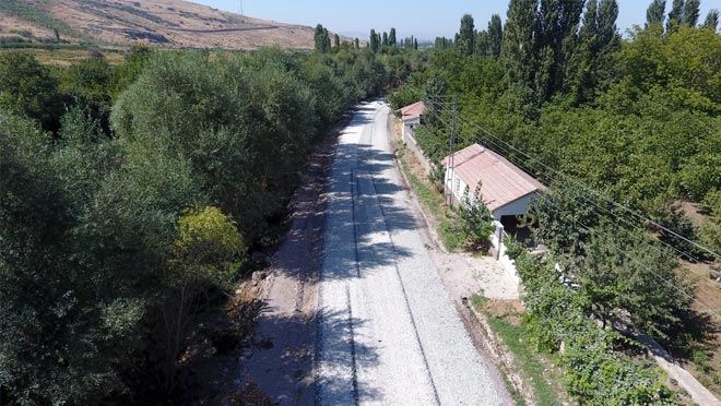 GAZİ-ÖKSÜT ÇEVRE YOLU KULLANIMA HAZIR HALE GETİRİLDİ