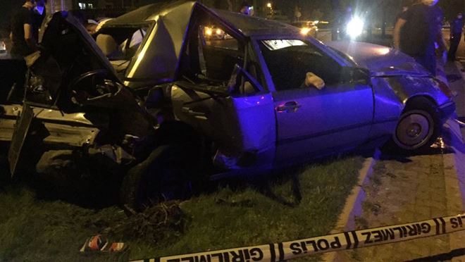 ARKADAŞININ ÖLDÜĞÜ KAZAYI GÖRÜNCE GÖZYAŞLARINA HAKİM OLAMADI