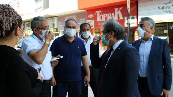 OSMAN KAVUNCU BULVARI VE ESKİ SANAYİ BÖLGESİNDE MASKE DENETİMİ