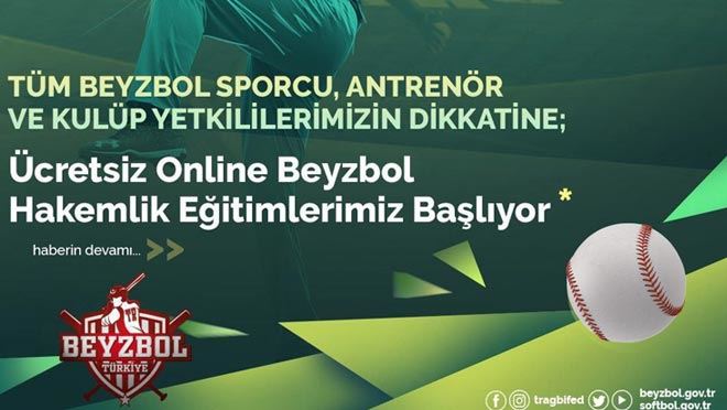 ÜCRETSİZ SOFTBOL-BEYZBOL HAKEM EĞİTİMLERİ DEVAM EDİYOR