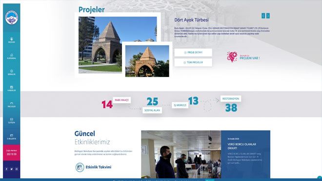MELİKGAZİ BELEDİYESİ’NİN WEB SİTESİ YENİLENDİ