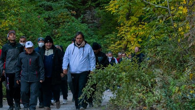 BAŞKAN BÜYÜKKILIÇ KORAMAZ VADİSİ’NDE YÜRÜDÜ