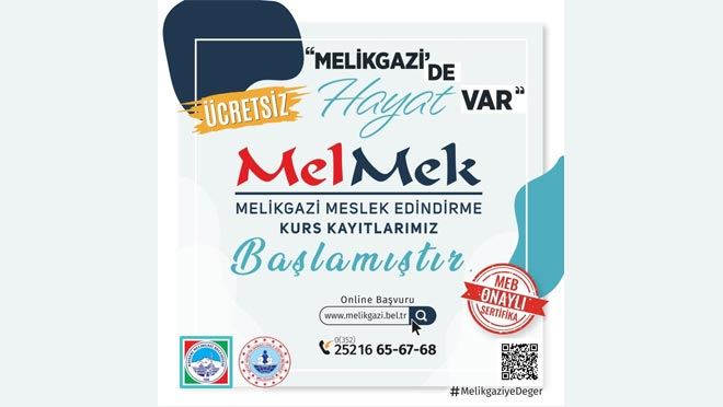 MELMEK KURSLARI’NA YENİ DÖNEM KAYITLARI BAŞLADI