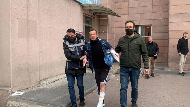 YAKALANACAĞINI ANLAYAN FİRARİ  1. KATTAN ATLADI  