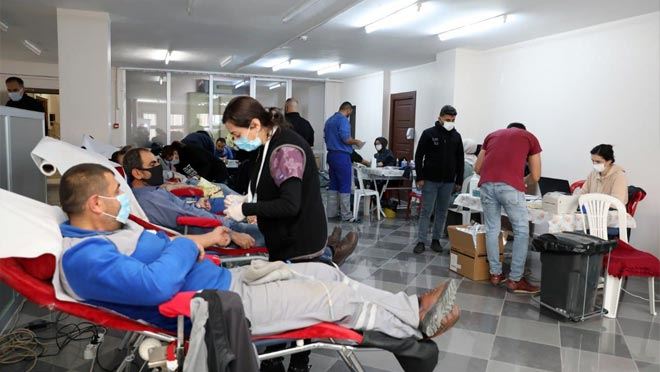 KASKİ PERSONELİ  KAN BAĞIŞLADI