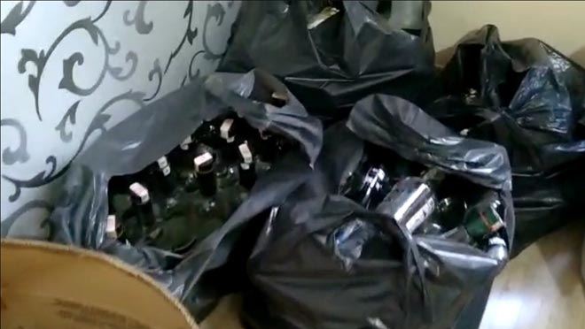 278 ŞİŞE SAHTE ALKOL ELE GEÇİRİLDİ  