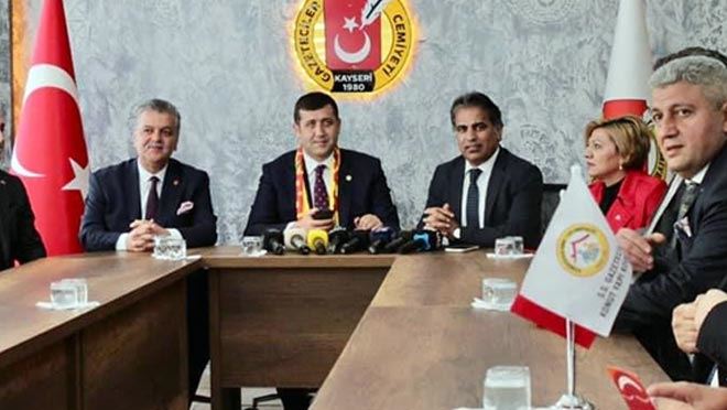 MHP MİLLETVEKİLİ ERSOY GAZETECİLER CEMİYETİNİ  ZİYARET ETTİ