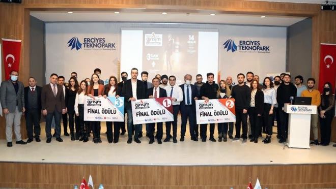 ERCİYES TEKNOPARK “BENİM İŞİM GİRİŞİM” YARIŞMASININ ÖDÜL TÖRENİ YAPILDI
