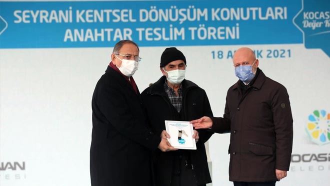 KOCASİNAN BELEDİYESİ SEYRANİ’DE 224 AİLEYE ANAHTARLARI TESLİM ETTİ