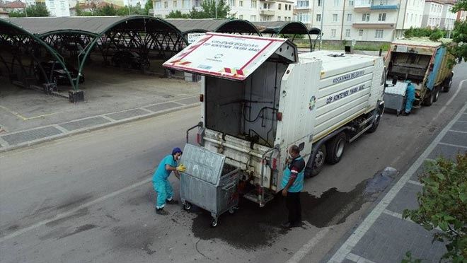 KOCASİNAN BELEDİYESİ GÜNLÜK 405 TON ÇÖP TOPLUYOR