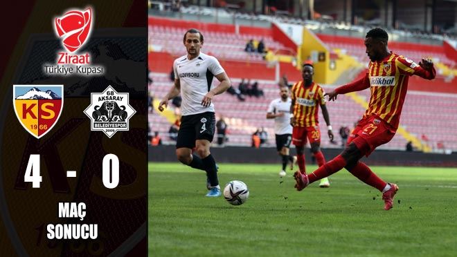 KAYSERİSPOR ADINI SON 16 TURUNA YAZDIRDI