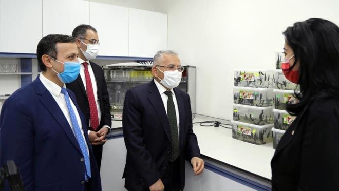 BAŞKAN BÜYÜKKILIÇ VE REKTÖR ÇALIŞ ERFARMA’YI ZİYARET ETTİ