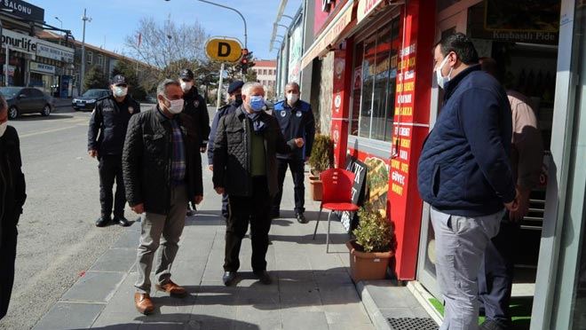 DEVELİ İLÇE PROTOKOLÜNDEN AÇIK İŞYERLERİNE DENETİM