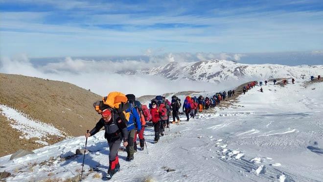 ERCİYES KIŞ ZİRVE TIRMANIŞI TAMAMLANDI