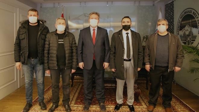 BAŞKAN PALANCIOĞLU HUNAT ÇARŞISI ESNAFINI AĞIRLADI