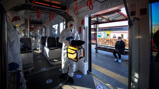 KAYSERİ ULAŞIM A.Ş. KORONAVİRÜSE YOL VERMEDİ